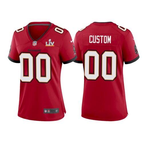 Women's Tampa Bay Buccaneers ACTIVE PLAYER 2021 Red NFL Super Bowl LV Limited Stitched Jersey Women's Tampa Bay Buccaneers ACTIVE PLAYER 2021 Red NFL Super Bowl LV Limited Stitched Jersey